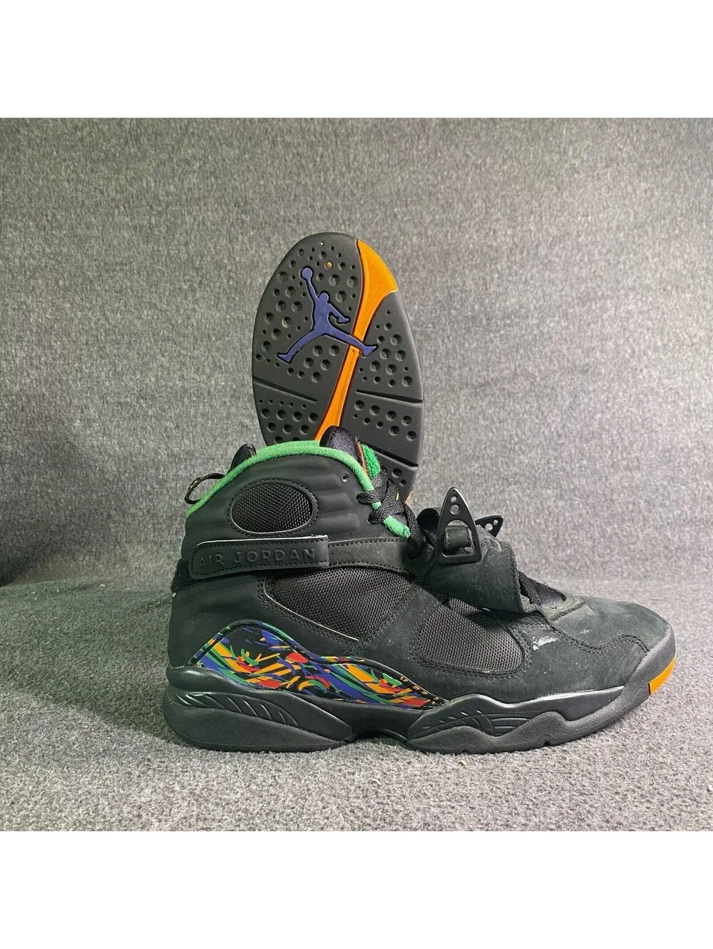 Air Jordan 8 Retro Tinker Air Raid Urban Jungle Gym Mens 10.5 Black 305381-004